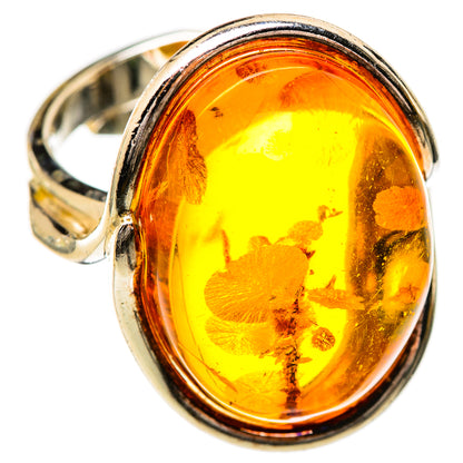 Baltic Amber Rings handcrafted by Ana Silver Co - RING125714 - Photo 2