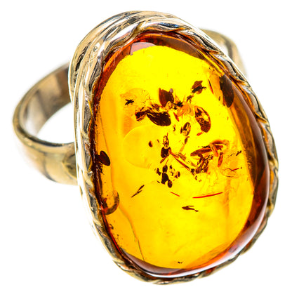 Baltic Amber Rings handcrafted by Ana Silver Co - RING125715 - Photo 2