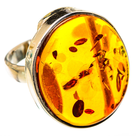 Baltic Amber Rings handcrafted by Ana Silver Co - RING125717 - Photo 2