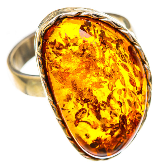 Baltic Amber Rings handcrafted by Ana Silver Co - RING125720 - Photo 2