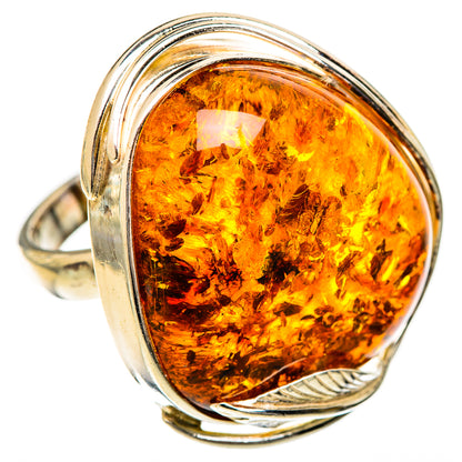 Baltic Amber Rings handcrafted by Ana Silver Co - RING125722 - Photo 2
