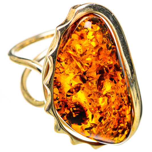 Baltic Amber Rings handcrafted by Ana Silver Co - RING125727 - Photo 2