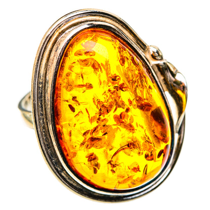 Baltic Amber Rings handcrafted by Ana Silver Co - RING125730 - Photo 2