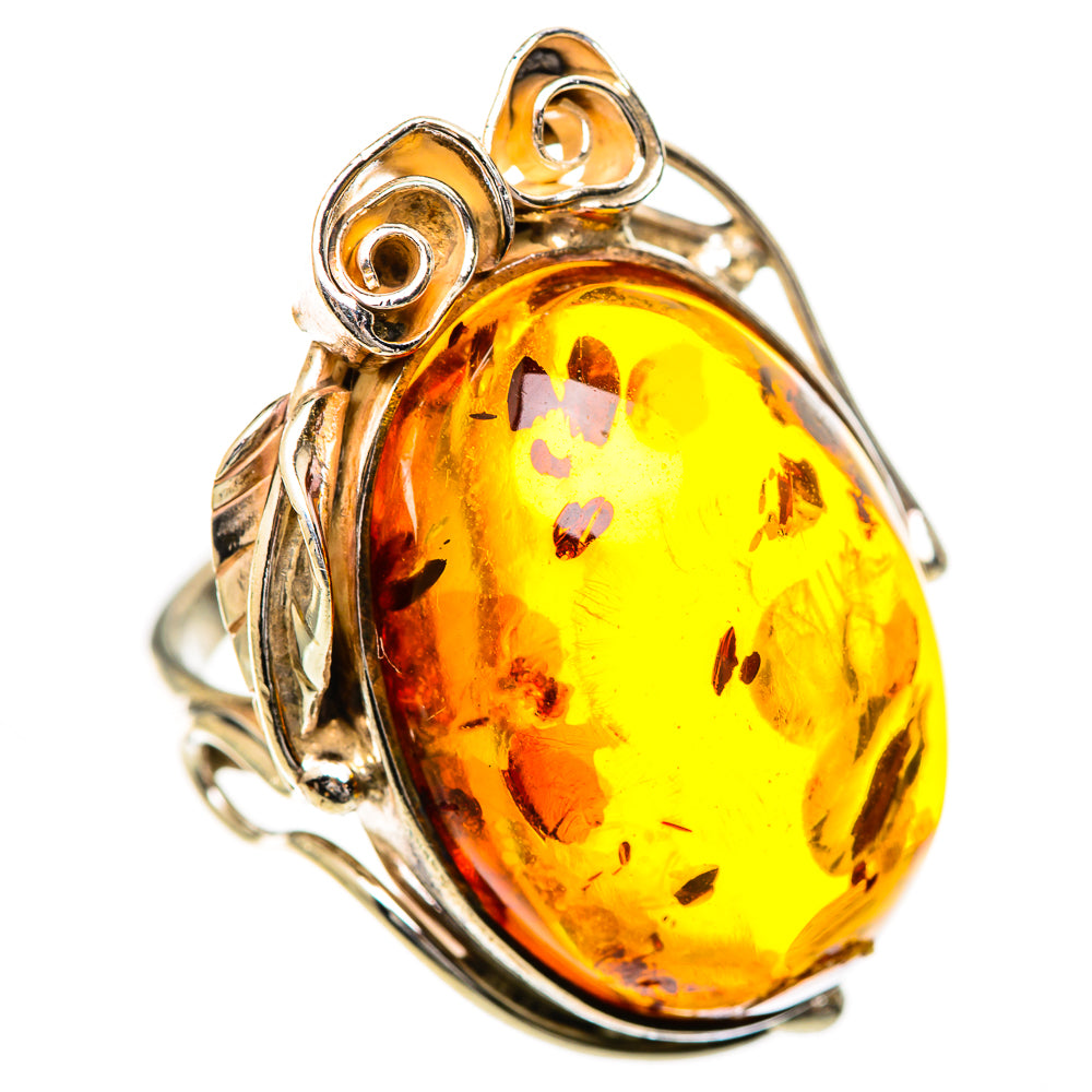 Baltic Amber Rings handcrafted by Ana Silver Co - RING125731 - Photo 2