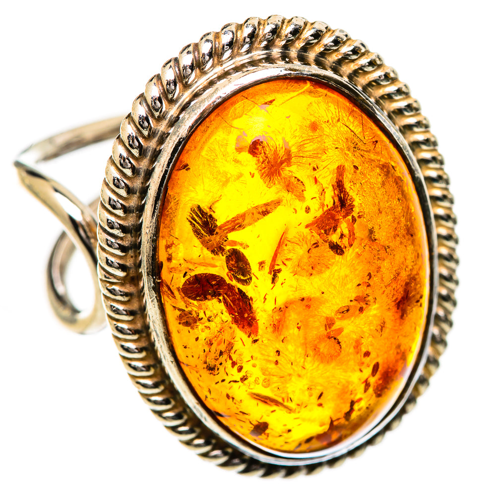 Baltic Amber Rings handcrafted by Ana Silver Co - RING125733 - Photo 2