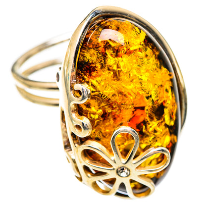 Baltic Amber Rings handcrafted by Ana Silver Co - RING125734 - Photo 2