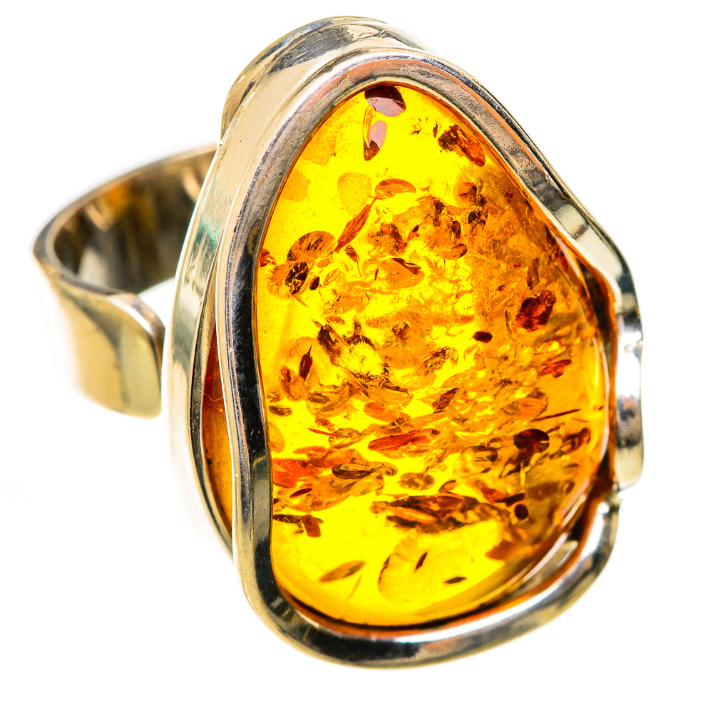 Baltic Amber Rings handcrafted by Ana Silver Co - RING125737 - Photo 2