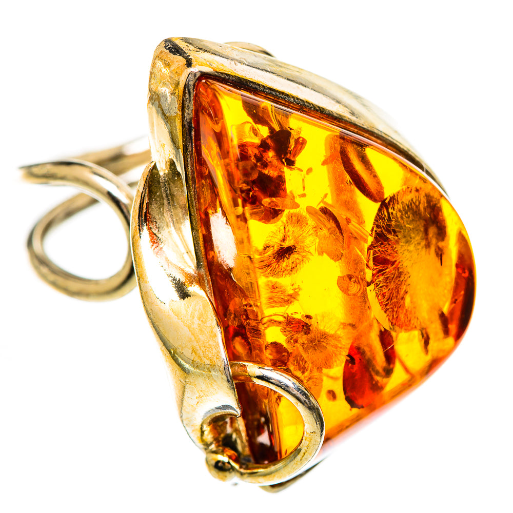 Baltic Amber Rings handcrafted by Ana Silver Co - RING125738 - Photo 2