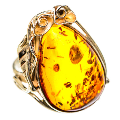Baltic Amber Rings handcrafted by Ana Silver Co - RING125739 - Photo 2