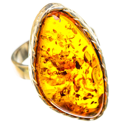 Baltic Amber Rings handcrafted by Ana Silver Co - RING125742 - Photo 2