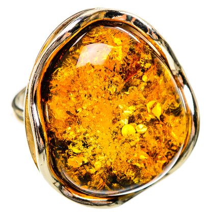 Baltic Amber Rings handcrafted by Ana Silver Co - RING125745 - Photo 2