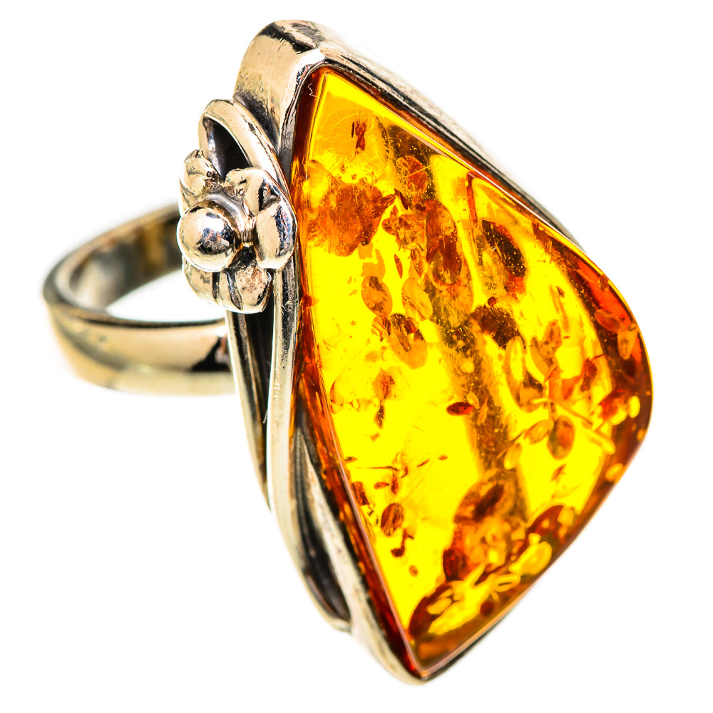 Baltic Amber Rings handcrafted by Ana Silver Co - RING125749 - Photo 2