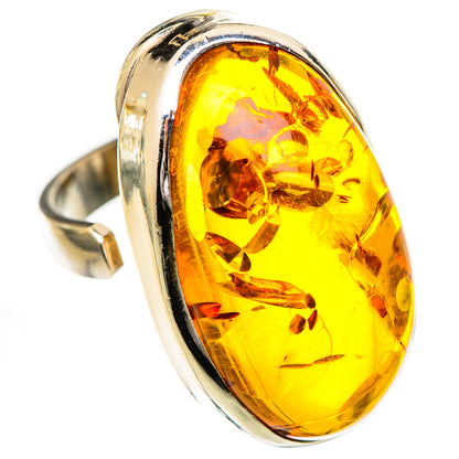 Baltic Amber Rings handcrafted by Ana Silver Co - RING125750 - Photo 2