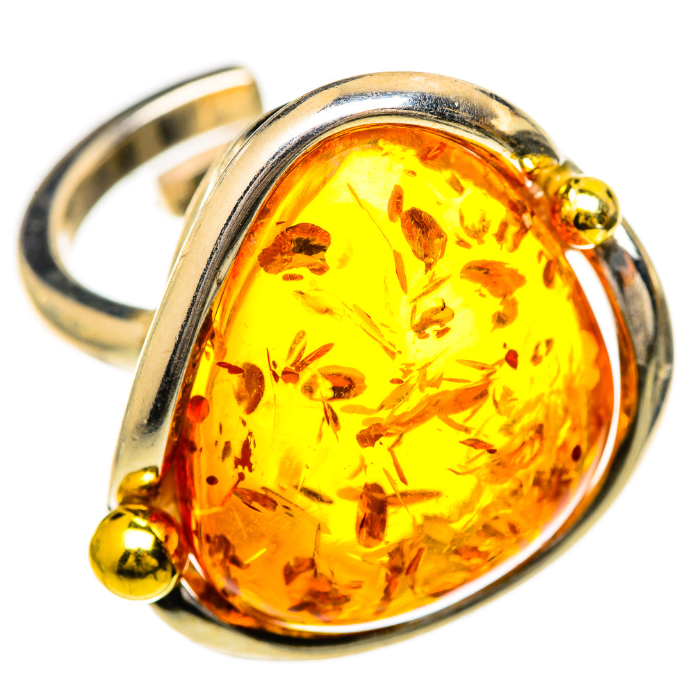 Baltic Amber Rings handcrafted by Ana Silver Co - RING125752 - Photo 2