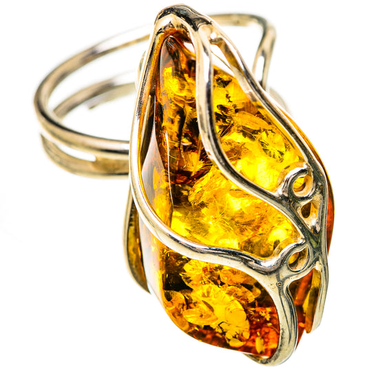 Baltic Amber Rings handcrafted by Ana Silver Co - RING125755 - Photo 2