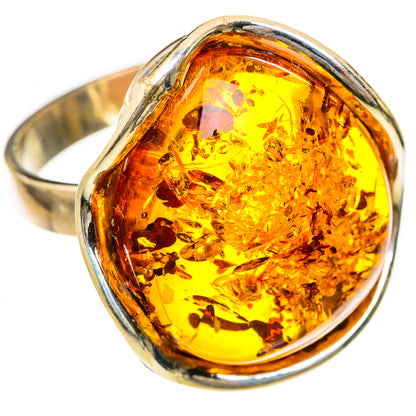 Baltic Amber Rings handcrafted by Ana Silver Co - RING125757 - Photo 2