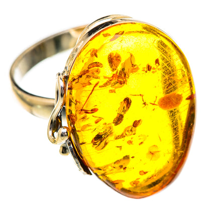 Baltic Amber Rings handcrafted by Ana Silver Co - RING125760 - Photo 2
