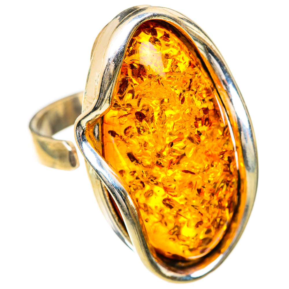 Baltic Amber Rings handcrafted by Ana Silver Co - RING125761 - Photo 2