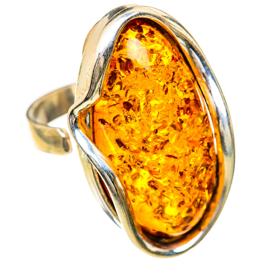 Baltic Amber Rings handcrafted by Ana Silver Co - RING125761 - Photo 2