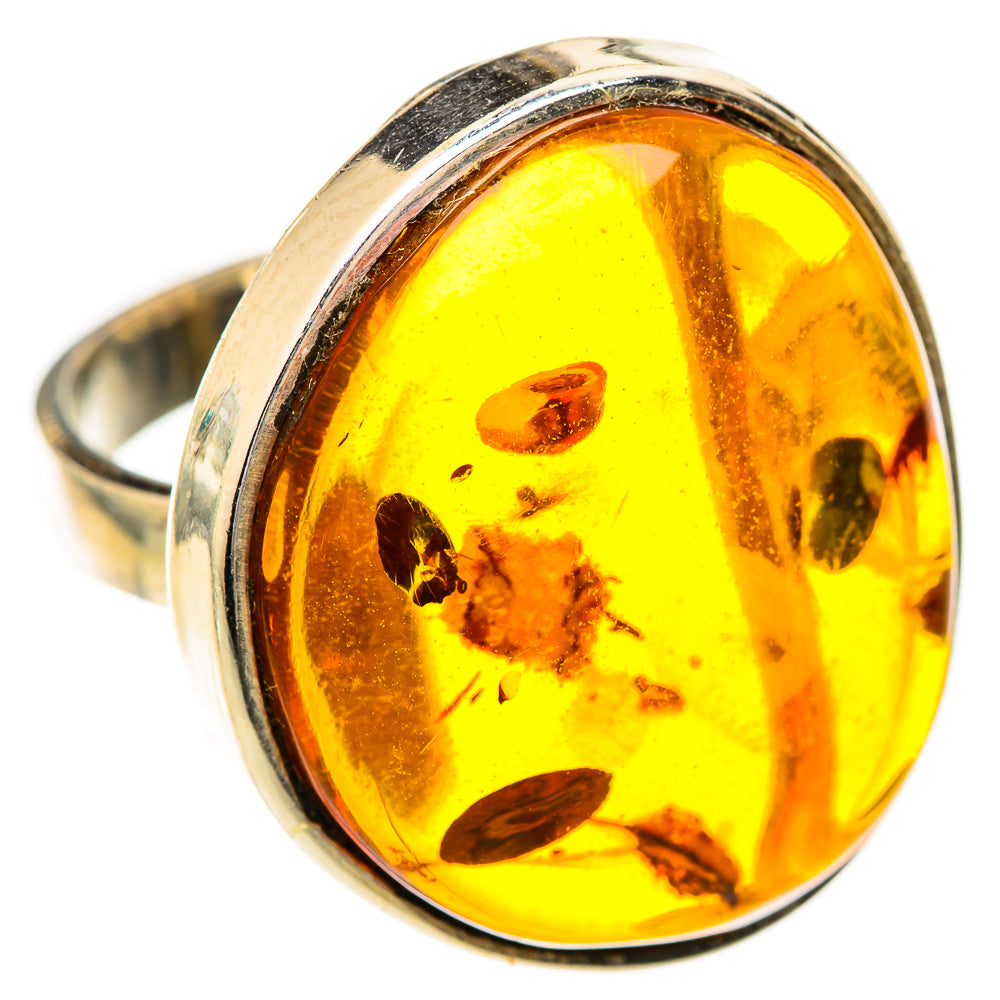Baltic Amber Rings handcrafted by Ana Silver Co - RING125762 - Photo 2