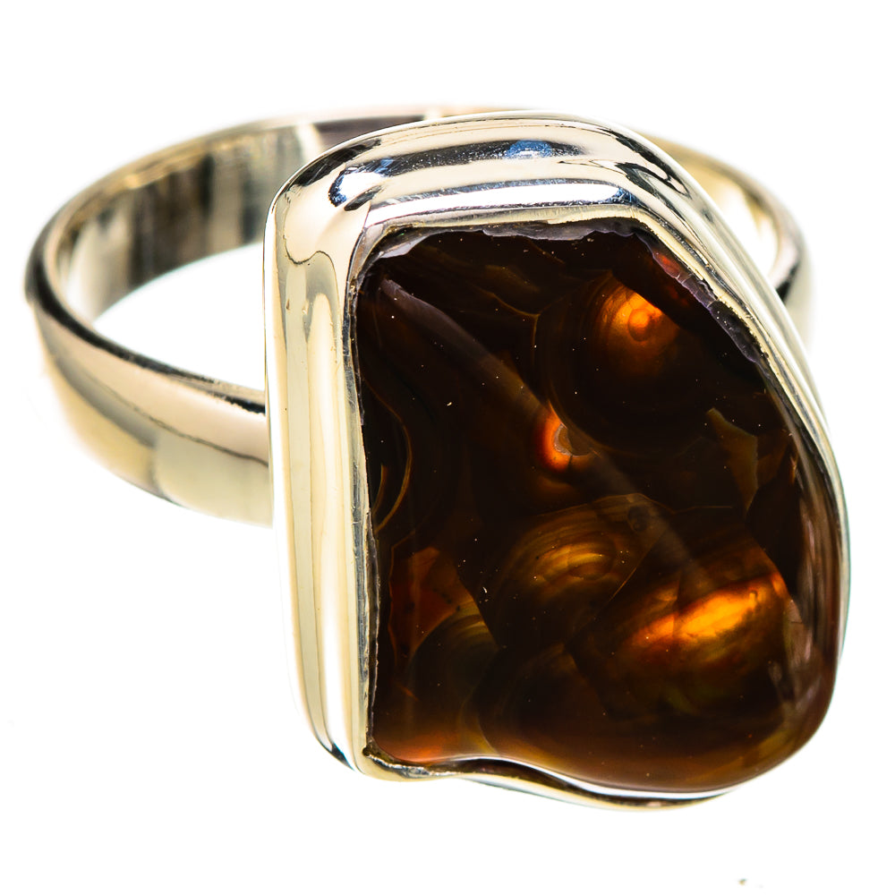 Mexican Fire Agate Rings handcrafted by Ana Silver Co - RING125772 - Photo 2