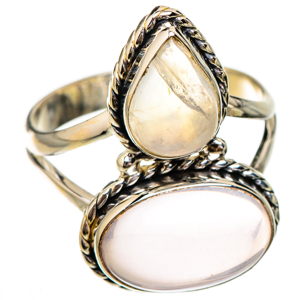Rose Quartz Rings handcrafted by Ana Silver Co - RING125774 - Photo 2