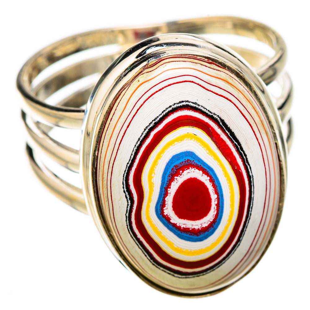 Fordite Rings handcrafted by Ana Silver Co - RING125786 - Photo 2