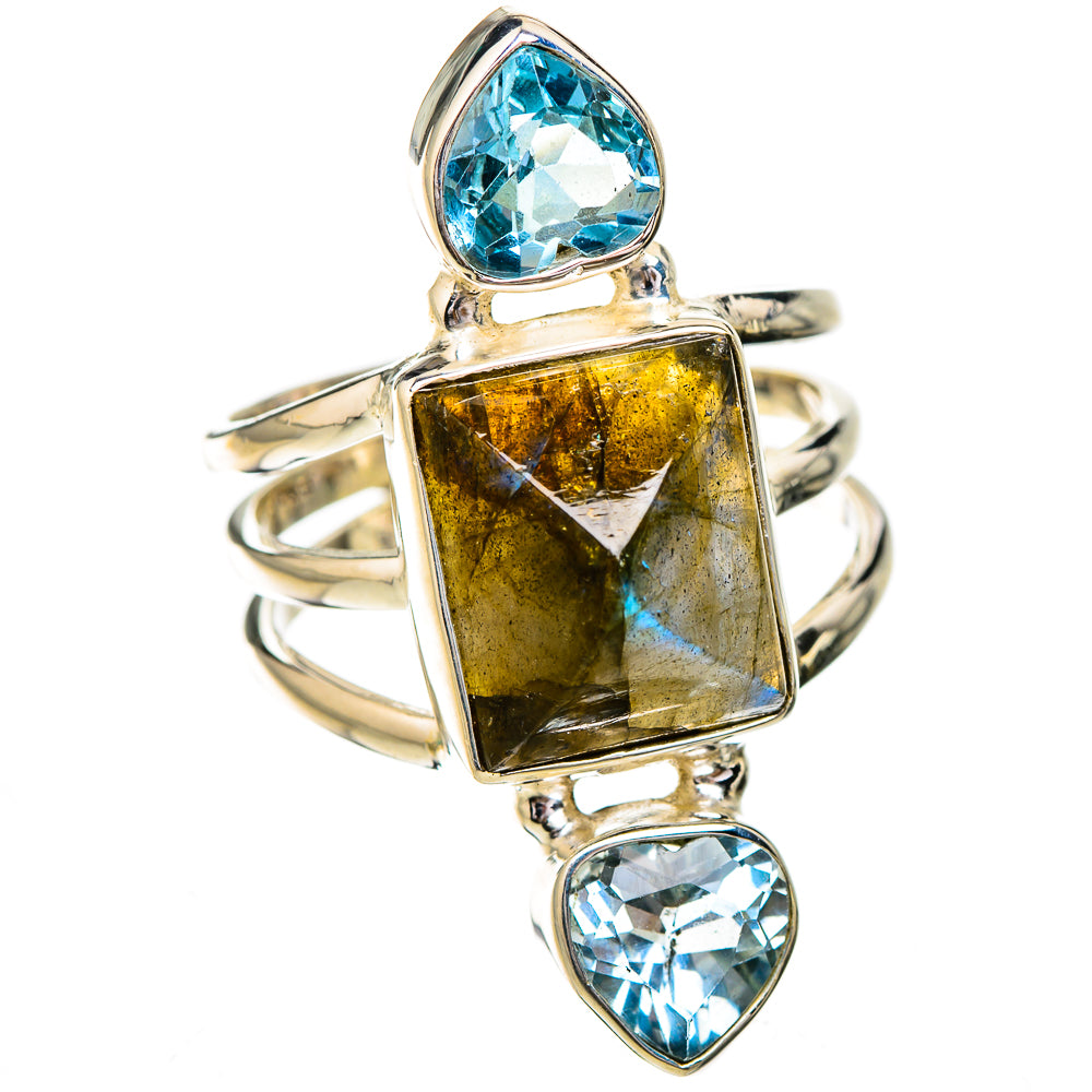 Labradorite Rings handcrafted by Ana Silver Co - RING125796 - Photo 2