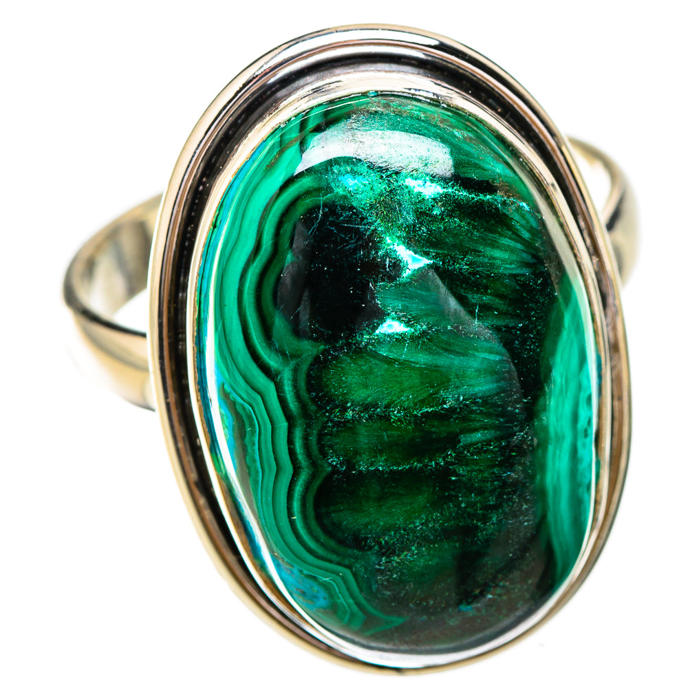 Malachite Rings handcrafted by Ana Silver Co - RING125799 - Photo 2