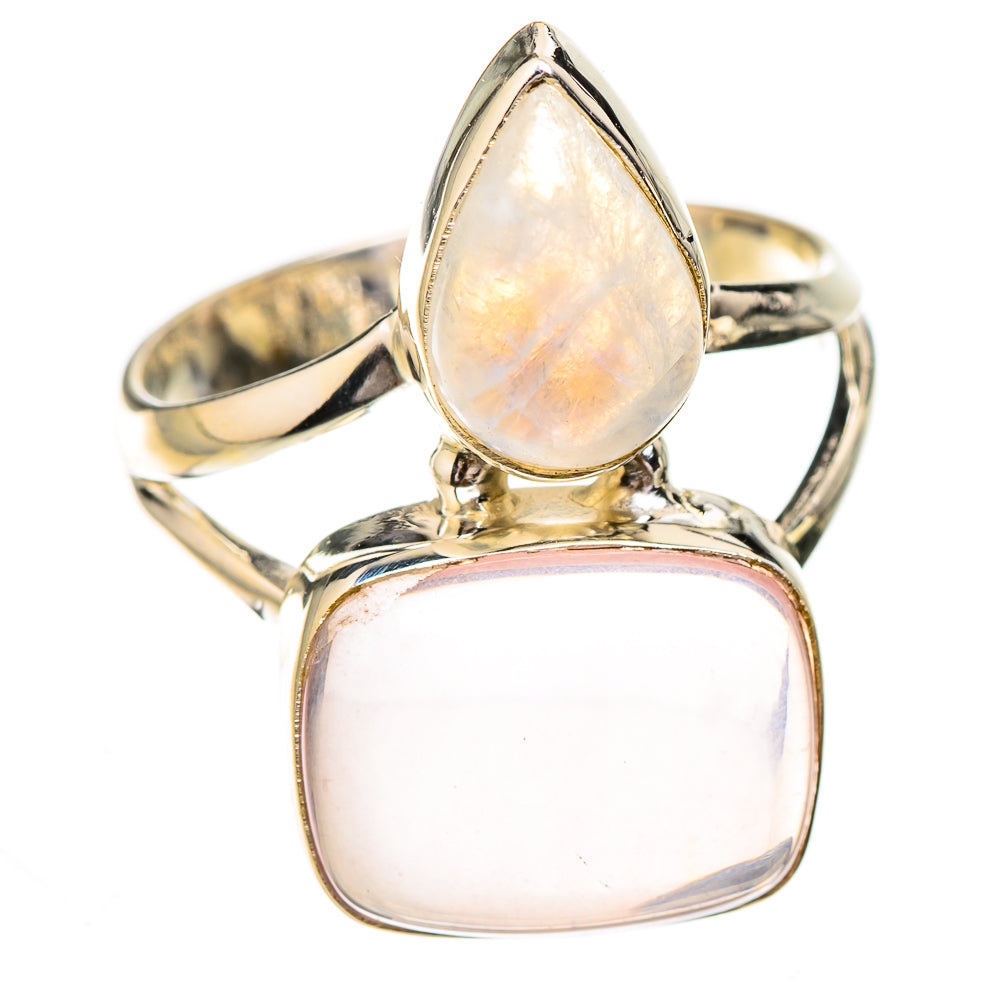 Rose Quartz Rings handcrafted by Ana Silver Co - RING125803 - Photo 2