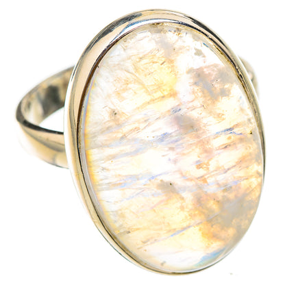 Rainbow Moonstone Rings handcrafted by Ana Silver Co - RING125810 - Photo 2