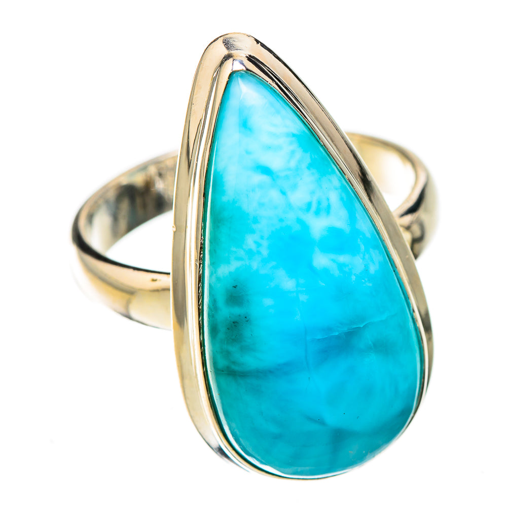 Larimar Rings handcrafted by Ana Silver Co - RING125822 - Photo 2