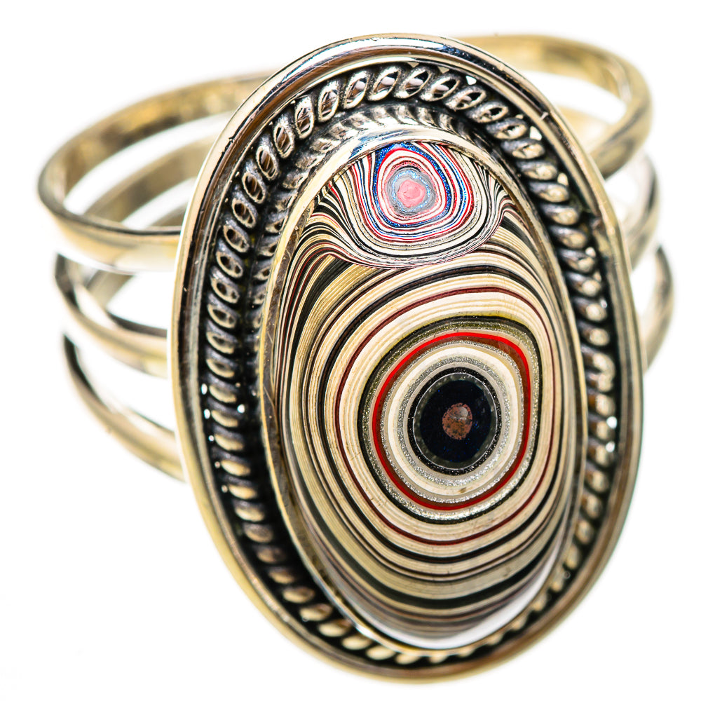 Fordite Rings handcrafted by Ana Silver Co - RING125844 - Photo 2