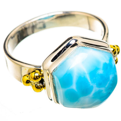 Larimar Rings handcrafted by Ana Silver Co - RING125848 - Photo 2
