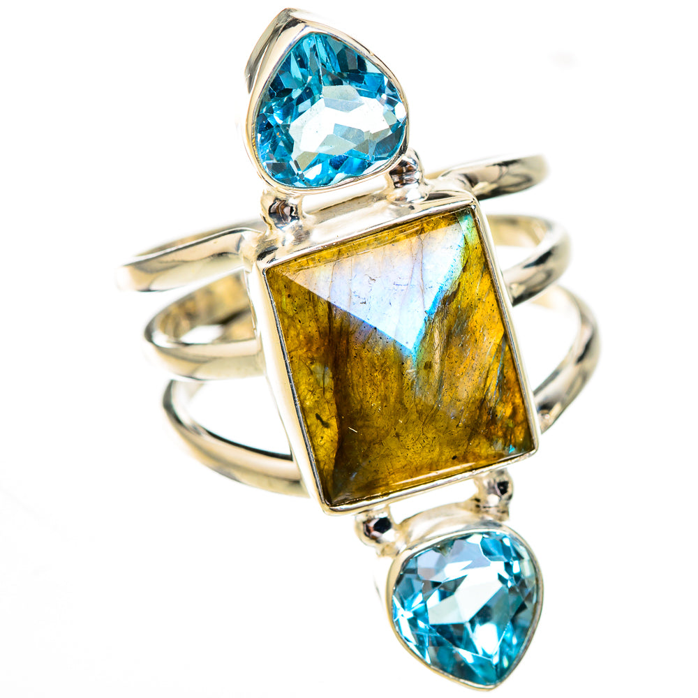 Labradorite Rings handcrafted by Ana Silver Co - RING125853 - Photo 2