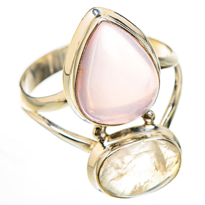 Rose Quartz Rings handcrafted by Ana Silver Co - RING125856 - Photo 2