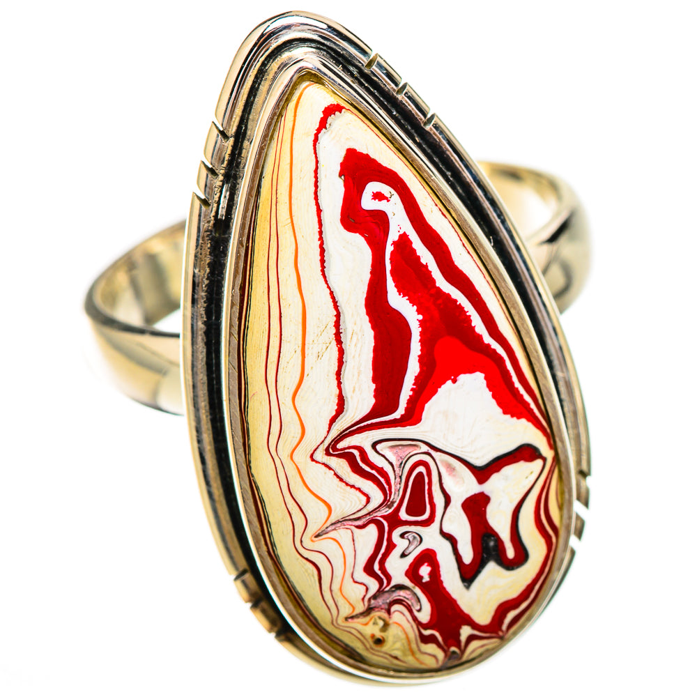 Fordite Rings handcrafted by Ana Silver Co - RING125858 - Photo 2