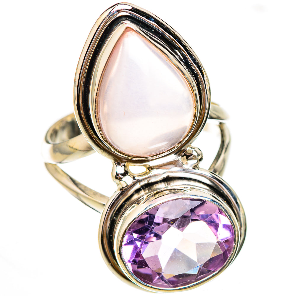 Rose Quartz Rings handcrafted by Ana Silver Co - RING125869 - Photo 2