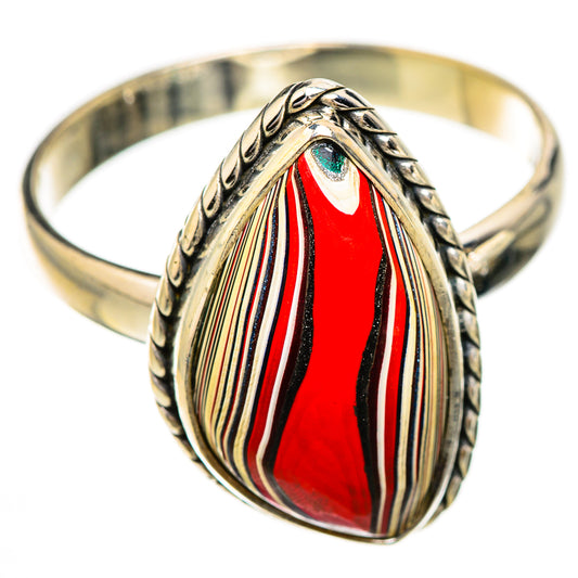 Fordite Rings handcrafted by Ana Silver Co - RING125872 - Photo 2