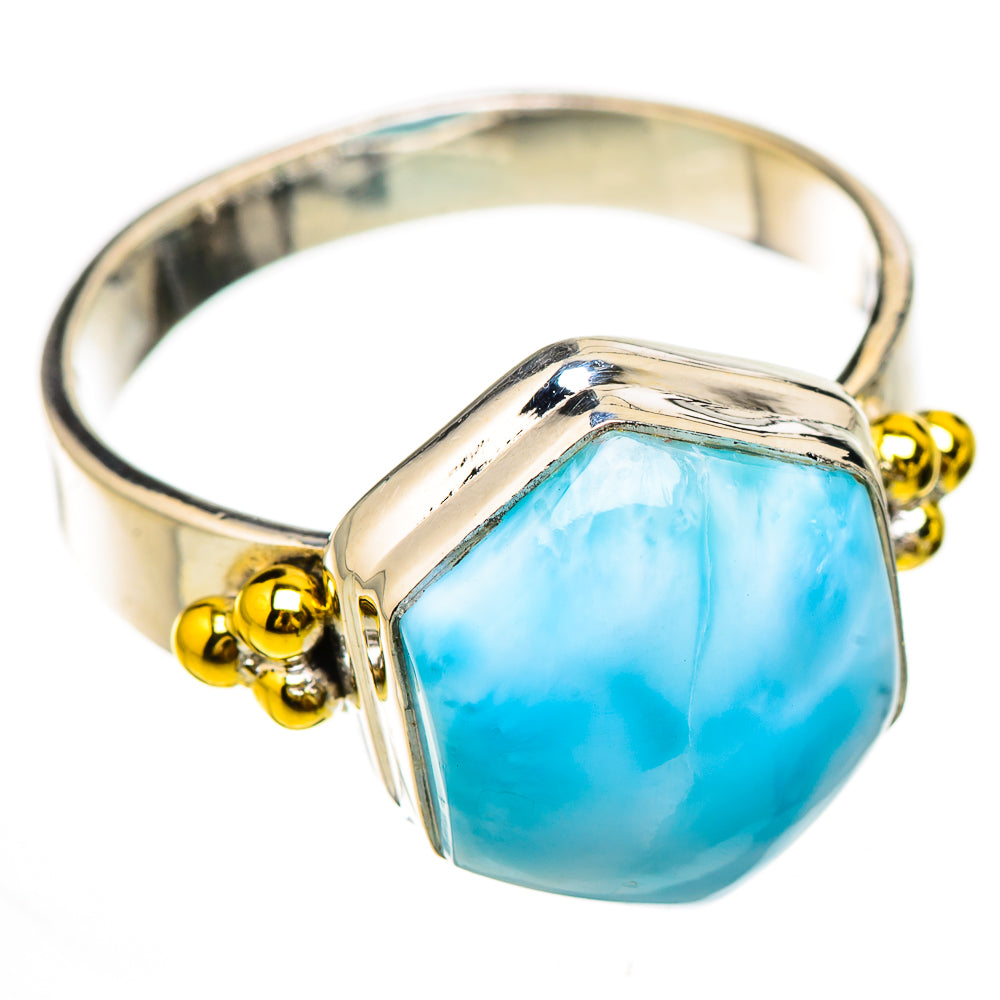 Larimar Rings handcrafted by Ana Silver Co - RING125877 - Photo 2