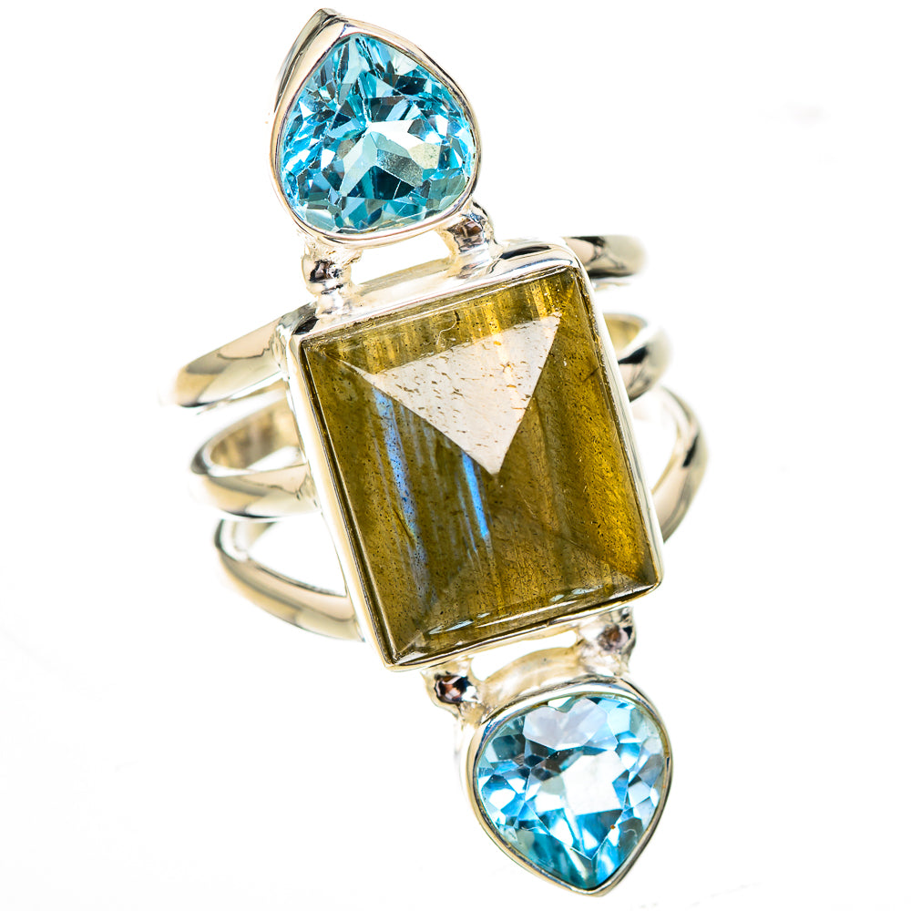 Labradorite Rings handcrafted by Ana Silver Co - RING125879 - Photo 2