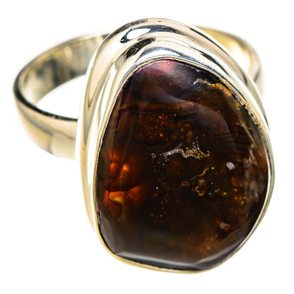 Mexican Fire Agate Rings handcrafted by Ana Silver Co - RING125882 - Photo 2
