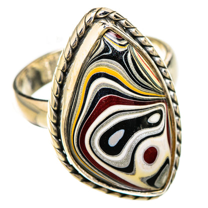 Fordite Rings handcrafted by Ana Silver Co - RING125892 - Photo 2
