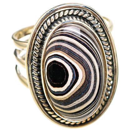 Fordite Rings handcrafted by Ana Silver Co - RING125897 - Photo 2