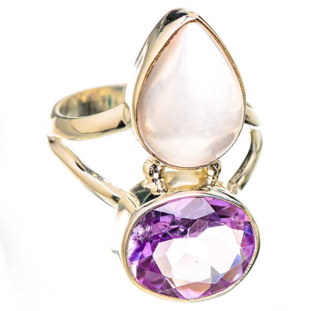 Rose Quartz Rings handcrafted by Ana Silver Co - RING125904 - Photo 2
