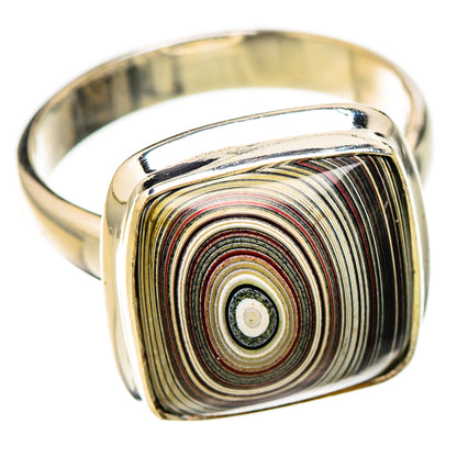 Fordite Rings handcrafted by Ana Silver Co - RING125905 - Photo 2
