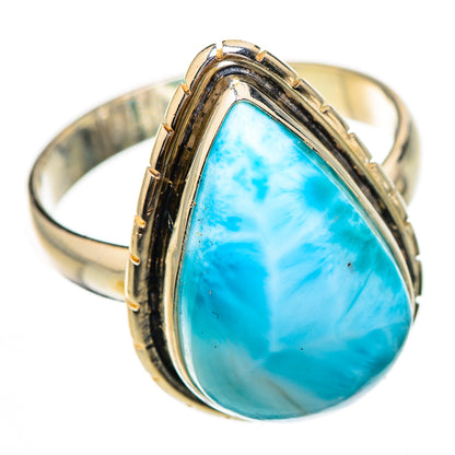 Larimar Rings handcrafted by Ana Silver Co - RING125916 - Photo 2