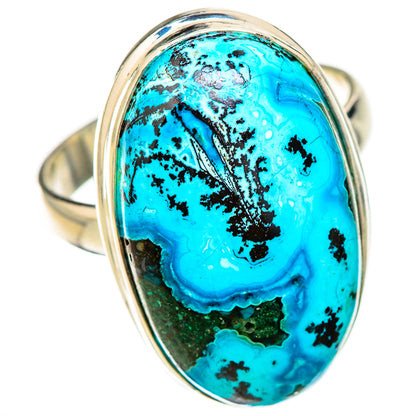 Malachite In Chrysocolla Rings handcrafted by Ana Silver Co - RING125920 - Photo 2