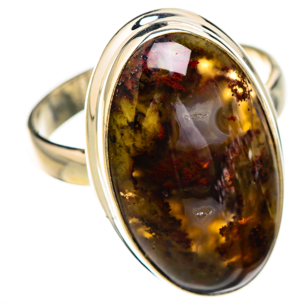 Indonesian Plume Agate Rings handcrafted by Ana Silver Co - RING125923 - Photo 2