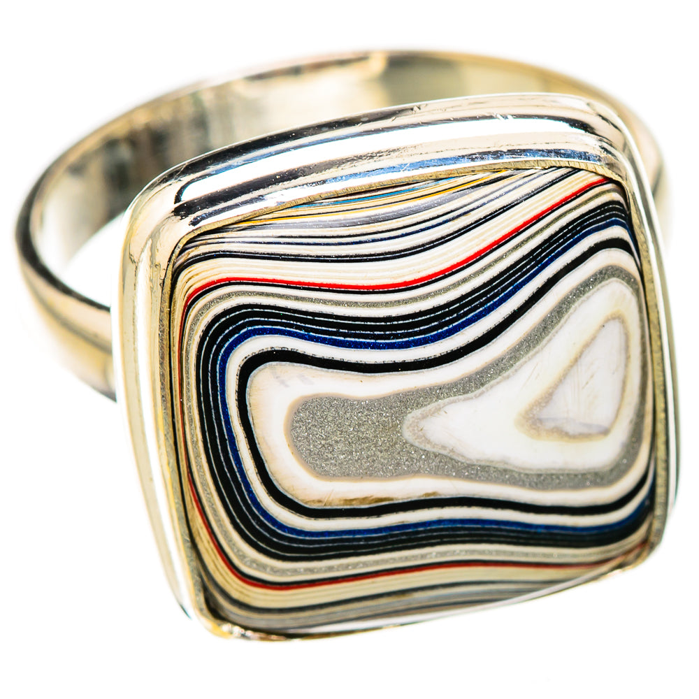 Fordite Rings handcrafted by Ana Silver Co - RING125933 - Photo 2